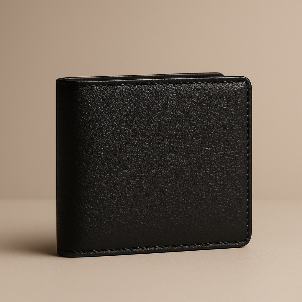Classic Navy Blue Bifold Leather Wallet – APCO Collection