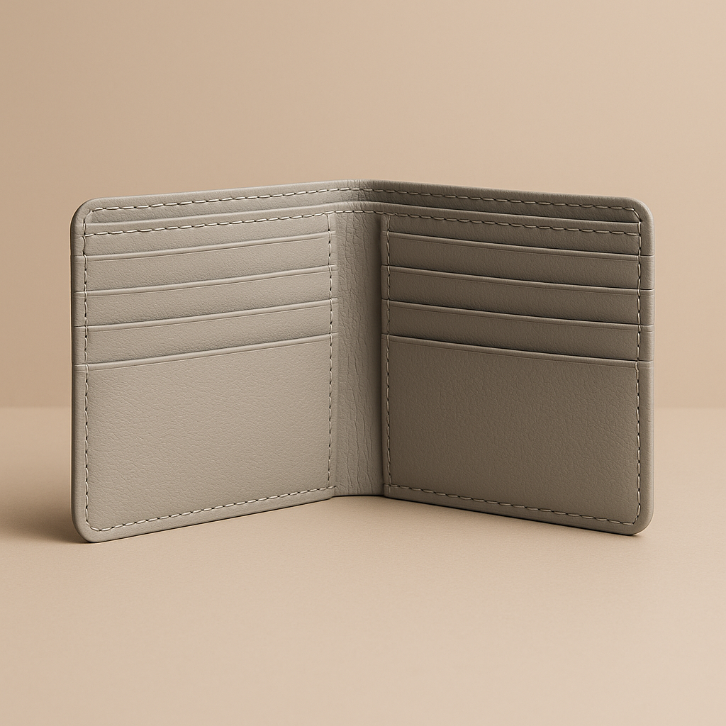 Classic Navy Blue Bifold Leather Wallet – APCO Collection